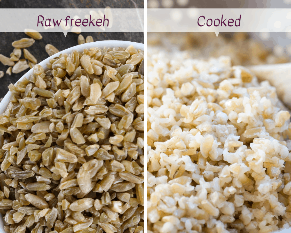 cracked freekeh raw vs cooked