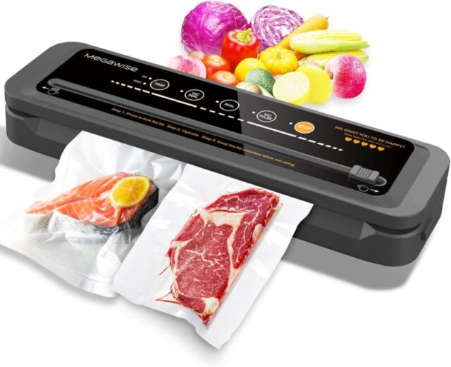 MegaWise Vacuum Sealer Machine | 80kPa Suction Power| Bags and Cutter